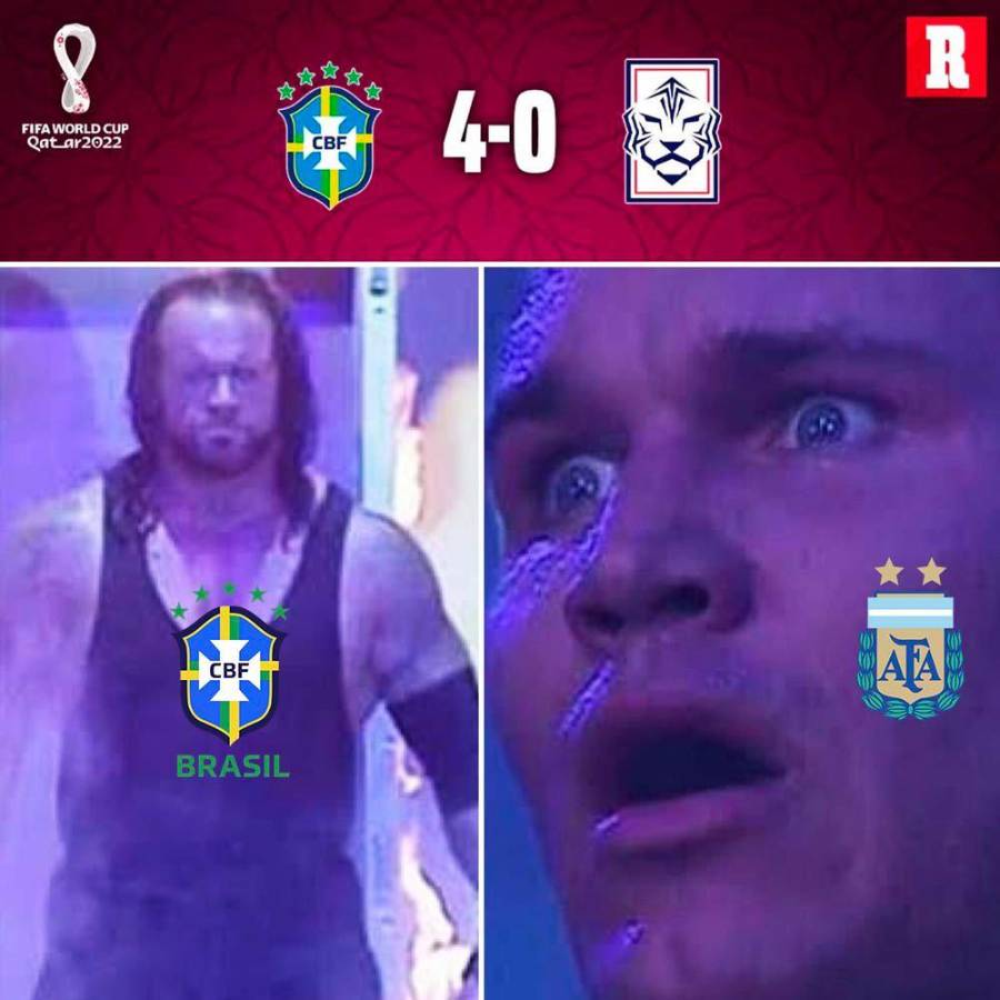 ¿Tiembla Argentina? Los jocosos memes que dejó la goleada de Brasil a Corea del Sur en el Mundial