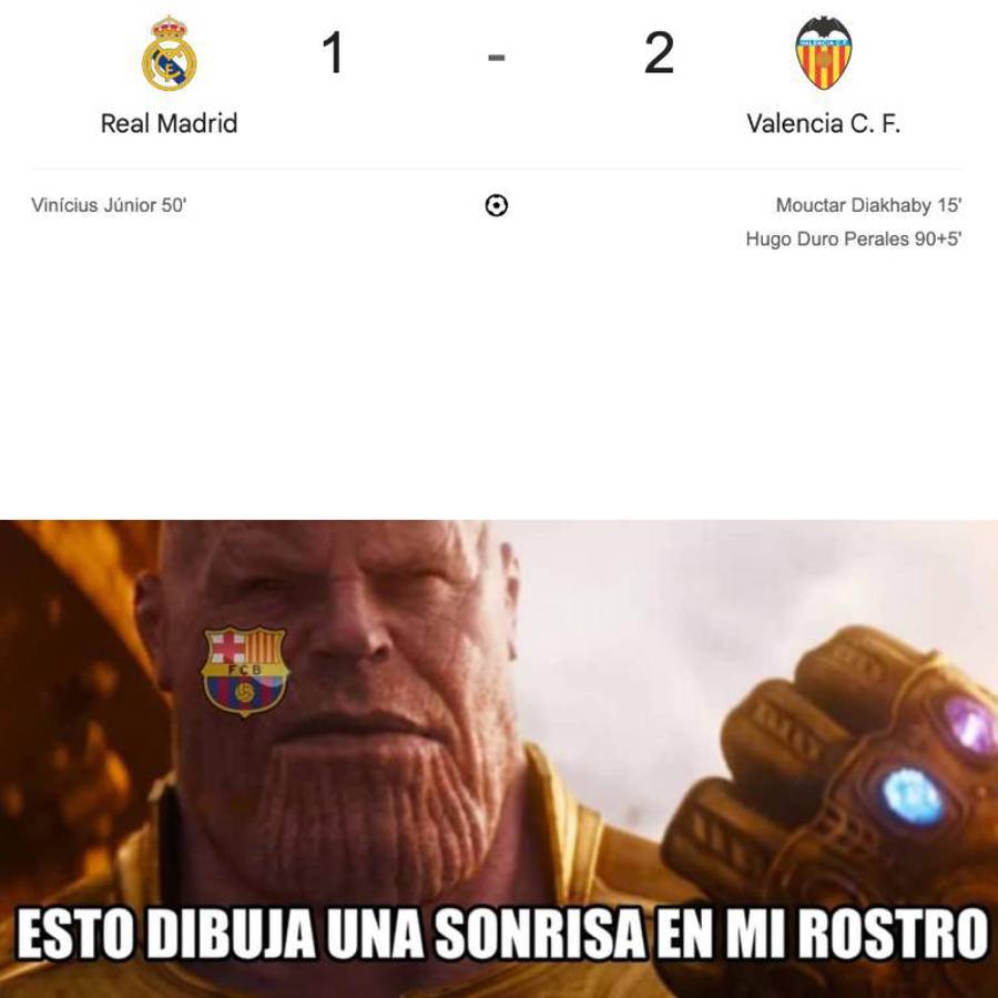 Los memes hacen masticar polvo al Real Madrid luego de su derrota ante Valencia: en Barcelona paran de reír