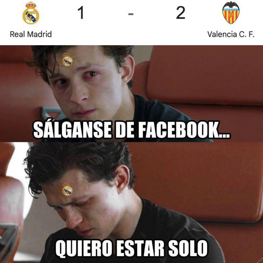 Los memes hacen masticar polvo al Real Madrid luego de su derrota ante Valencia: en Barcelona paran de reír