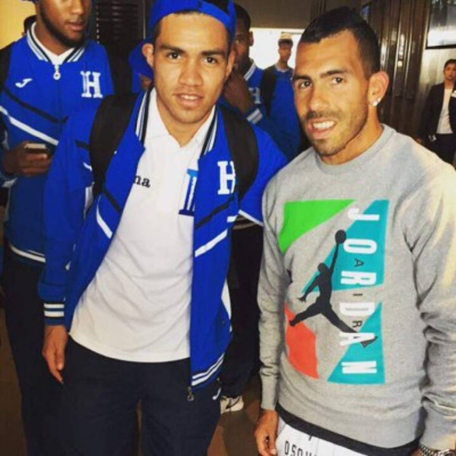 FOTOS: Jugadores hondureños junto a grandes estrellas del fútbol mundial