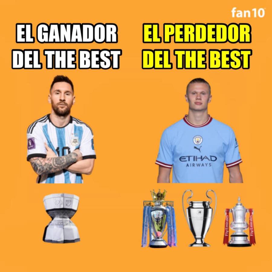 ¡Para reír! Messi ganó el premio The Best de la FIFA y los memes sacuden las redes sociales