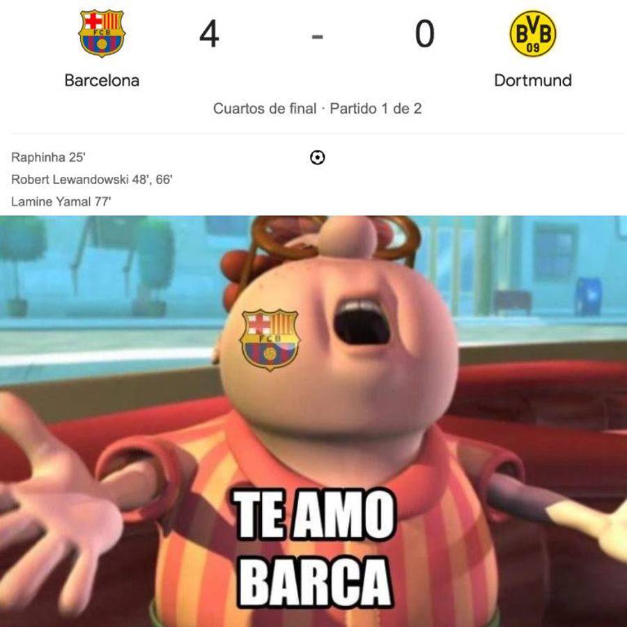 Los memes que dejó la goleada del Barcelona ante Dortmund en Champions: ¡burlas al Real Madrid!