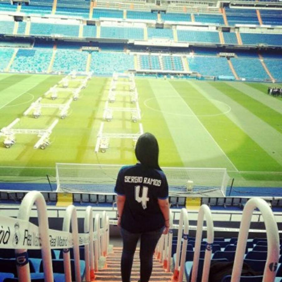 Gaby Perdomo, la guapa seguidora del Real Madrid y fanática de Sergio Ramos