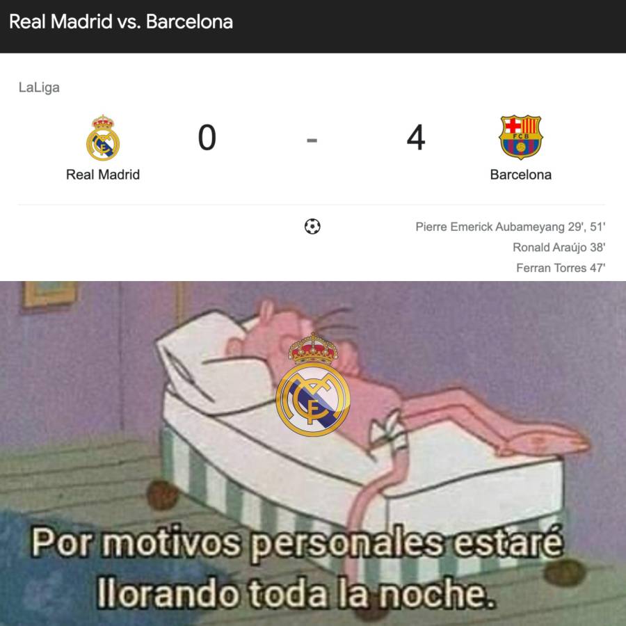 ¡El Barcelona de Xavi recetó paliza en el Clásico y los memes destrozaron al Real Madrid!