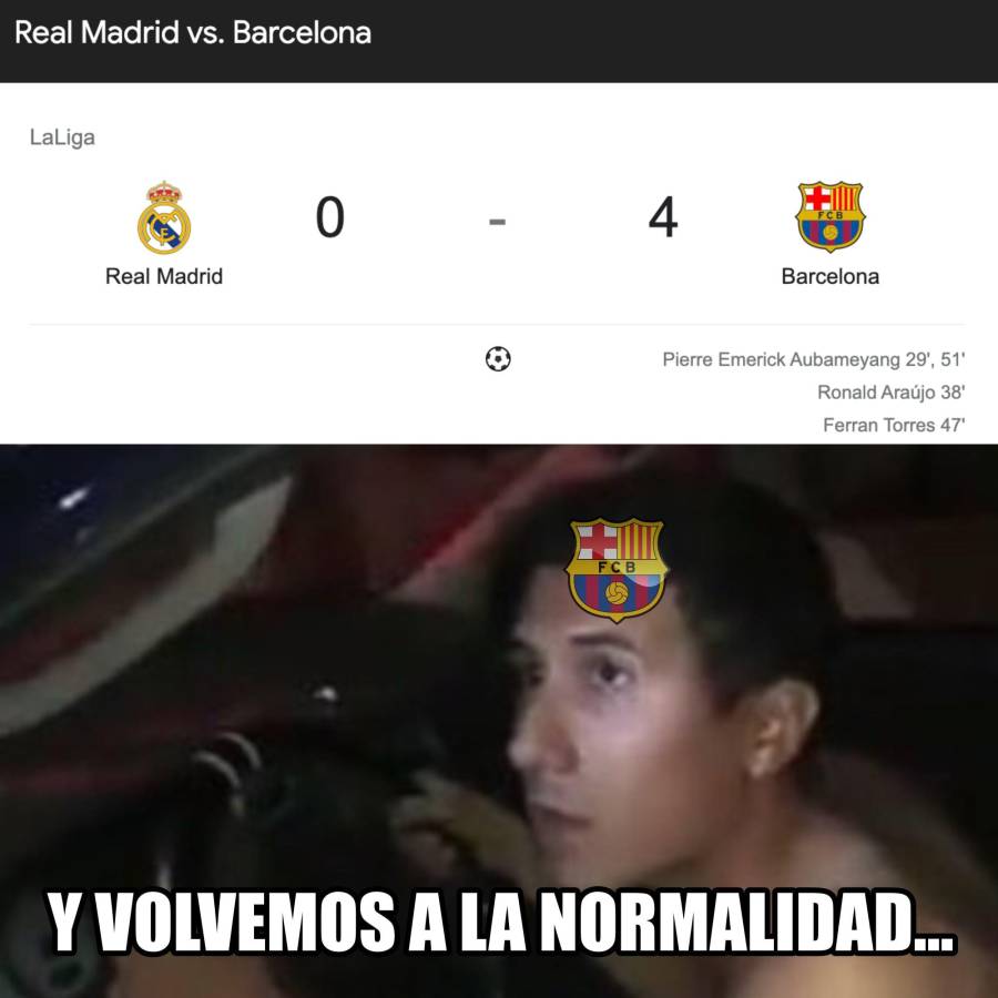 ¡El Barcelona de Xavi recetó paliza en el Clásico y los memes destrozaron al Real Madrid!