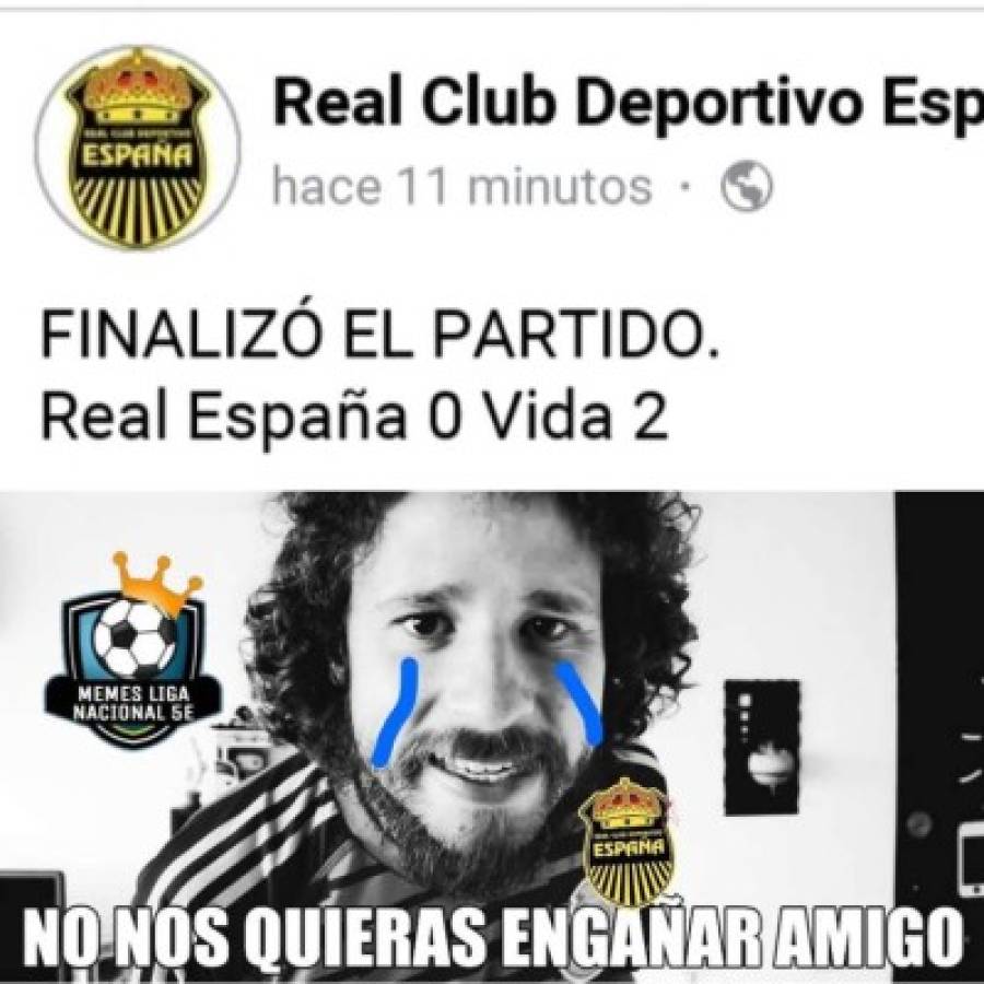 Los memes humillan al Real España tras perder ante el Vida y Olimpia tampoco se salva