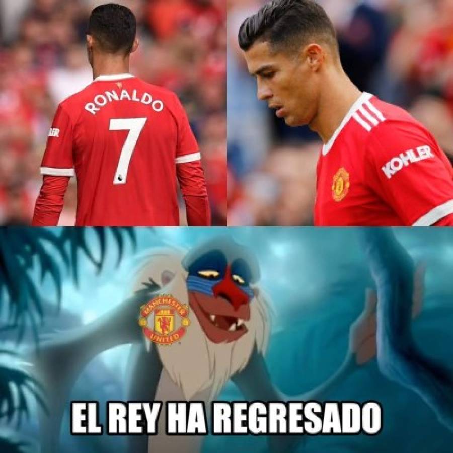 Cristiano Ronaldo hizo doblete con el United y estos son los mejores memes de su debut; Messi protagonista