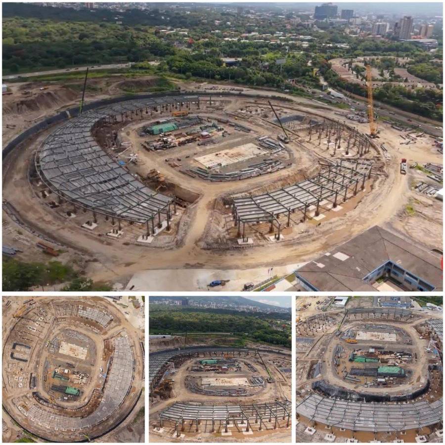 ¡Mega obra! Así avanza la construcción del estadio más grande que tendrá Centroamérica y uno de los más modernos en Latinoamérica