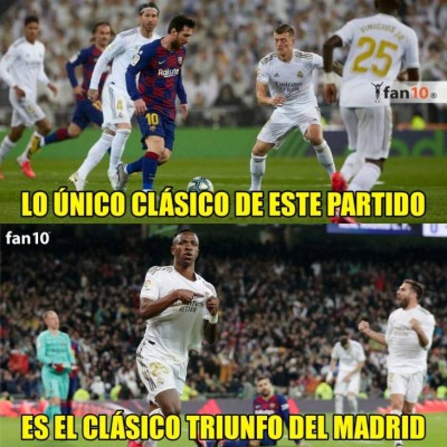 Los memes destrozan al Barcelona tras la derrota en el clásico ante Real Madrid