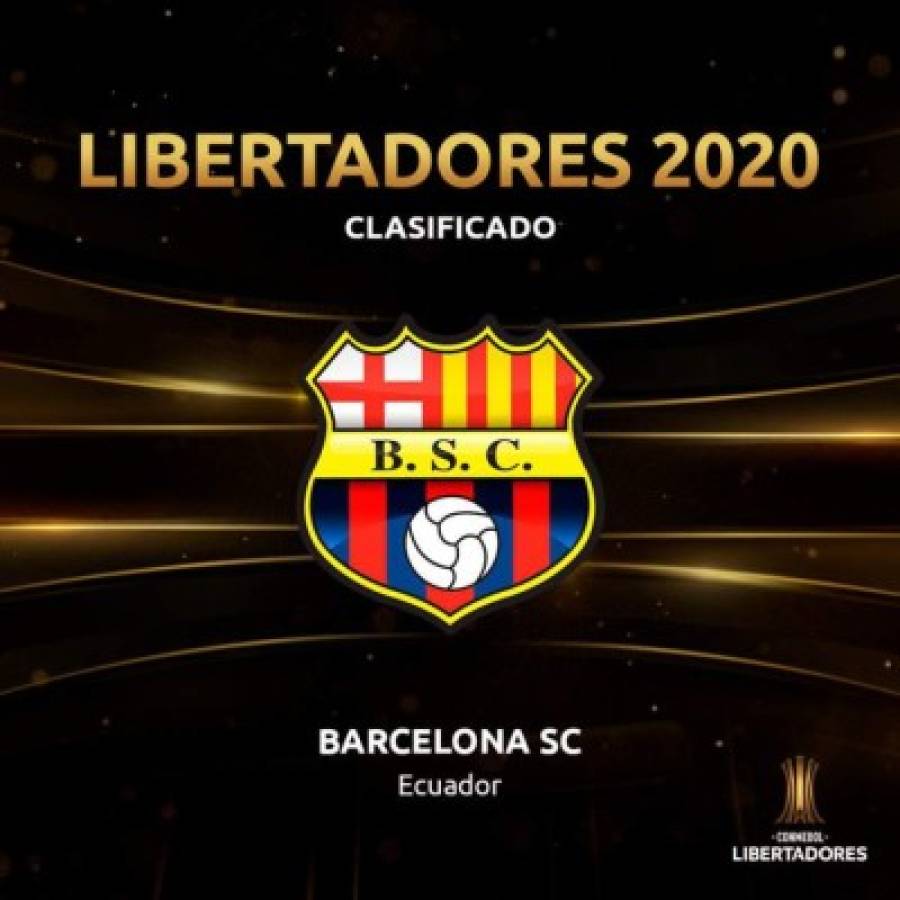 ¡Un jugador hondureño! Los equipos clasificados a la Copa Libertadores 2020