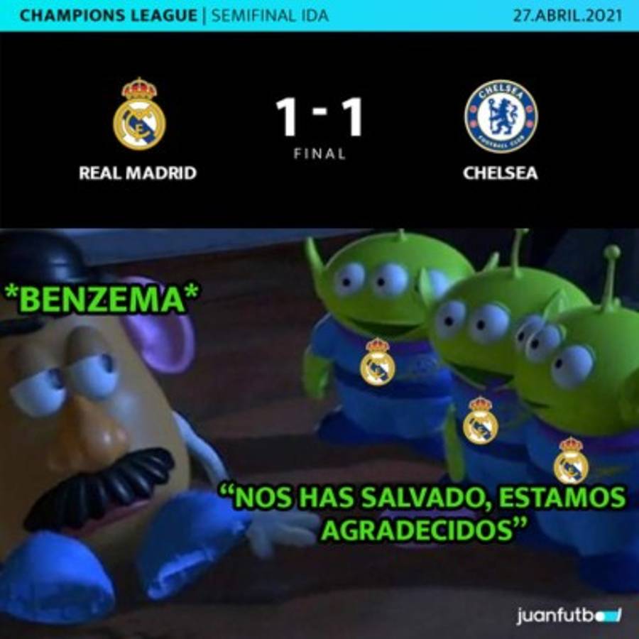 Destrozan a Hazard: los memes del duro empate del Real Madrid ante Chelsea en la Champions