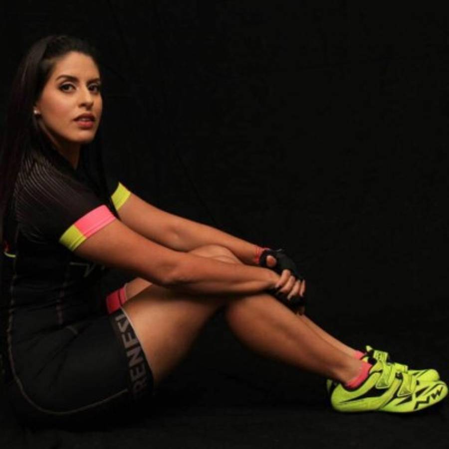 Alexandra Cruz, la hermosa ciclista hondureña que motivó a Tabaré Alonso a visitar San Pedro Sula
