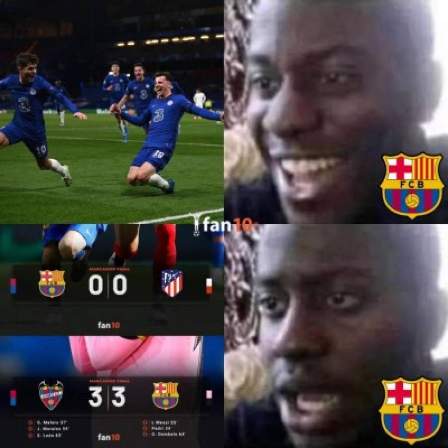 Masacran al Barcelona con divertidos memes tras no poder contra el Levante en la liga española