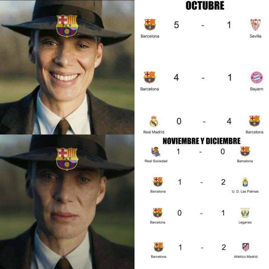 Los del Real Madrid lo disfrutan: los mejores memes que dejó la derrota del Barcelona ante Atlético de Madrid