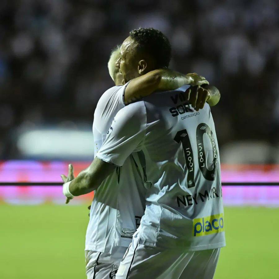 El show de Neymar con el Santos de Brasil: golazo olímpico, asistencias y festejó como Cristiano Ronaldo