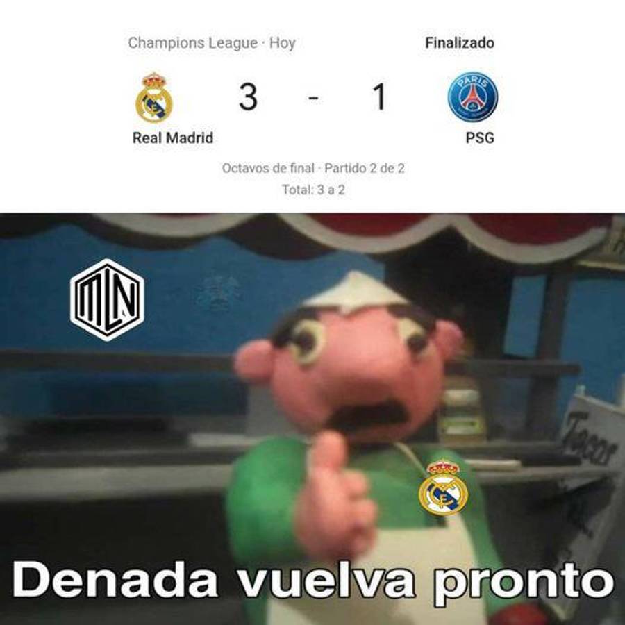 Los memes no perdonan al PSG tras ser eliminados de la Champions League por el Real Madrid