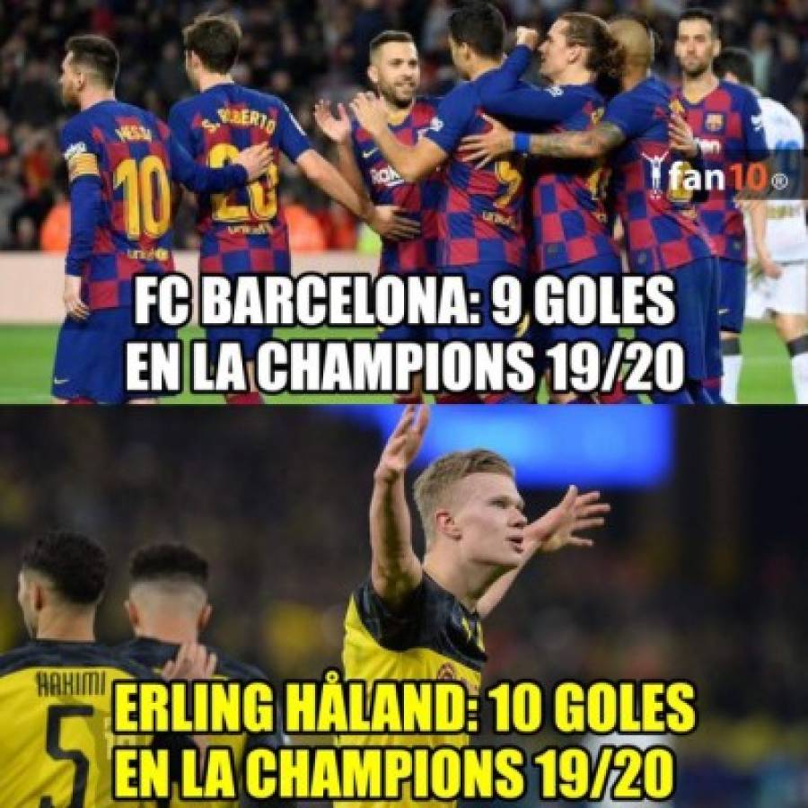 Los crueles memes donde Haaland humilla a Neymar y a Mbappé con su doblete en Champions