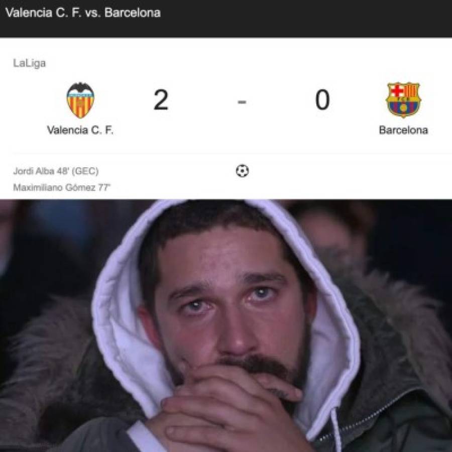 Los memes masacran al Barcelona tras caer contra Valencia en la Liga Española