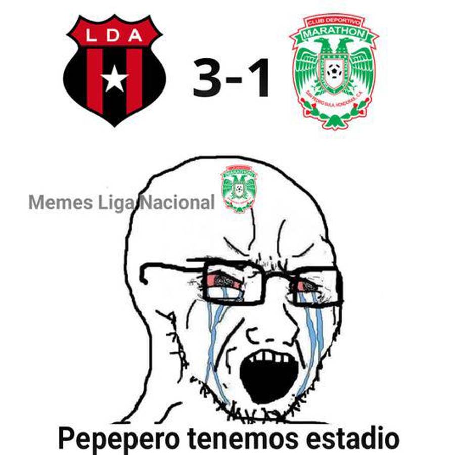 Los memes destrozan a Marathón tras perder ante Alajuelense en la Copa Centroamericana de Concacaf