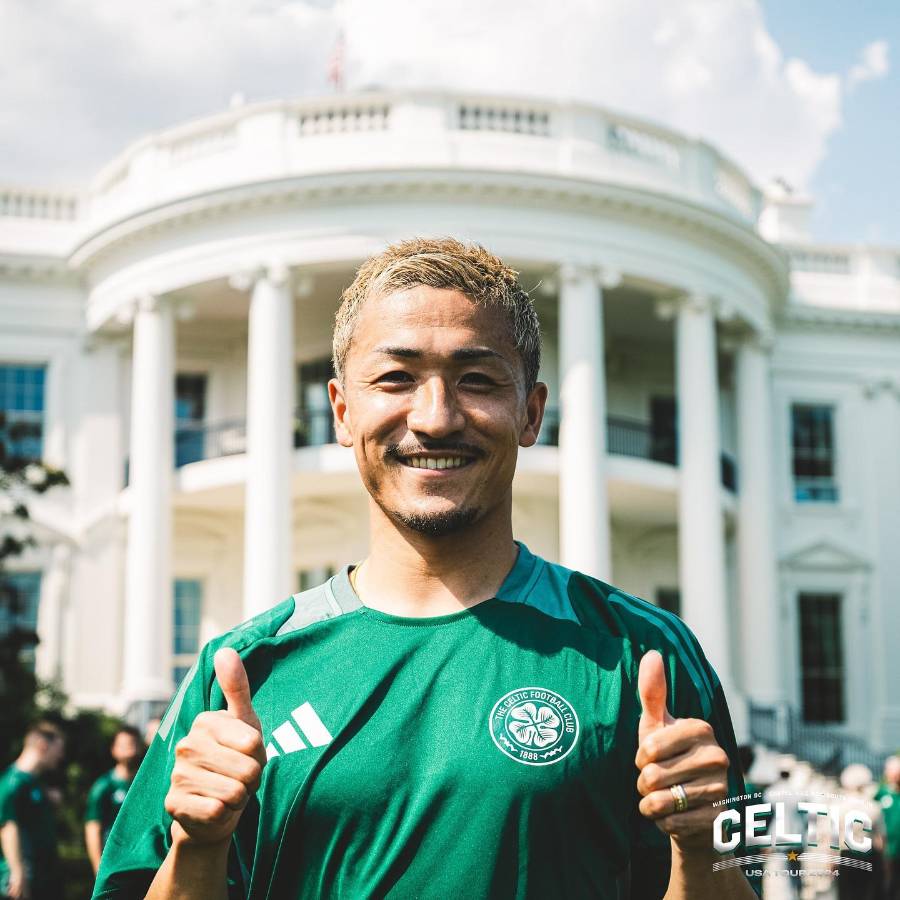 El hondureño Luis Palma visita la Casa Blanca y desata la locura de niños en la gira del Celtic en Estados Unidos
