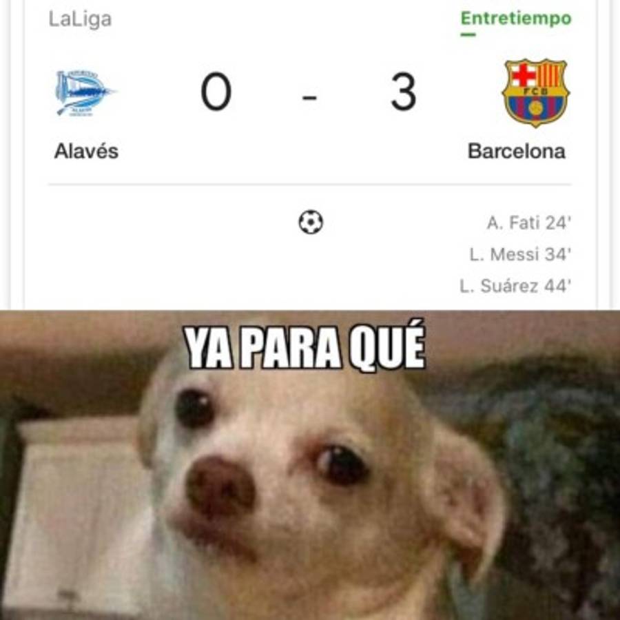 Los memes hacen pedazos al Barcelona y Messi por reaccionar tarde en la liga española