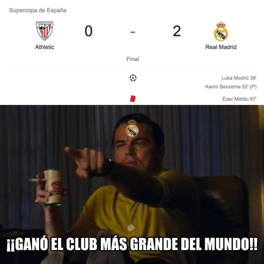 Para reír: Real Madrid ganó la Supercopa y los memes hacen pedazos al Barcelona y el VAR