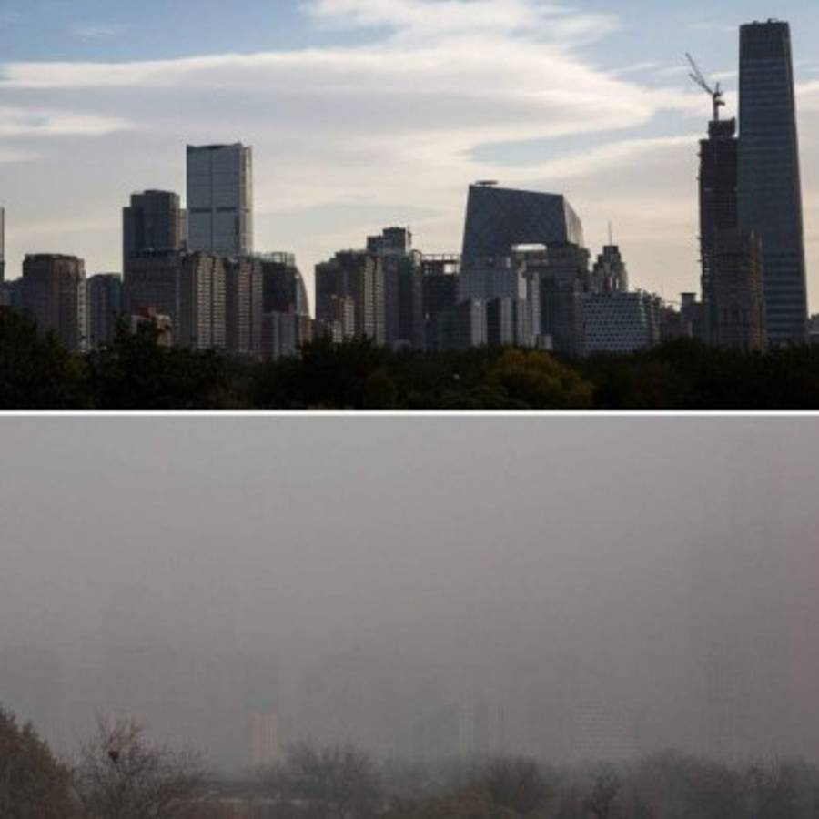 Informe especial: Alerta roja en China por la fuerte contaminación (Fotos)