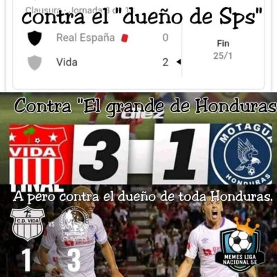 Marathón, Olimpia y Motagua, protagonistas de los mejores memes de la jornada ocho