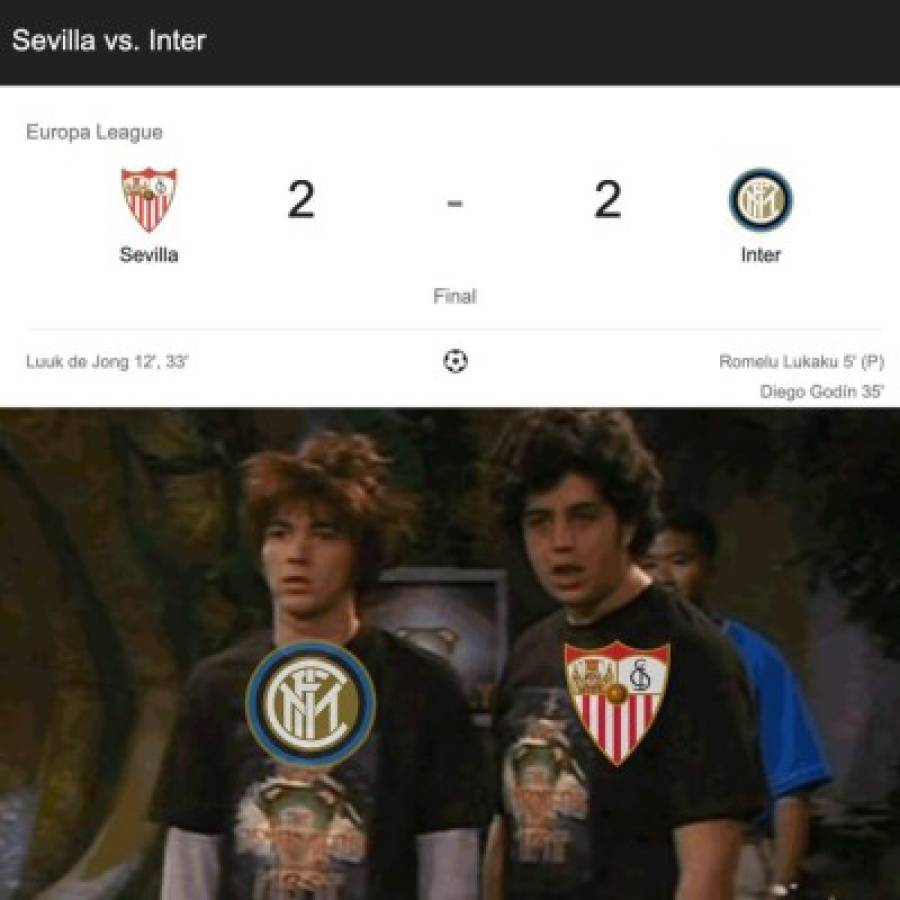 Los memes destrozan al Inter y Chicharito tras el nuevo título de Europa League del Sevilla