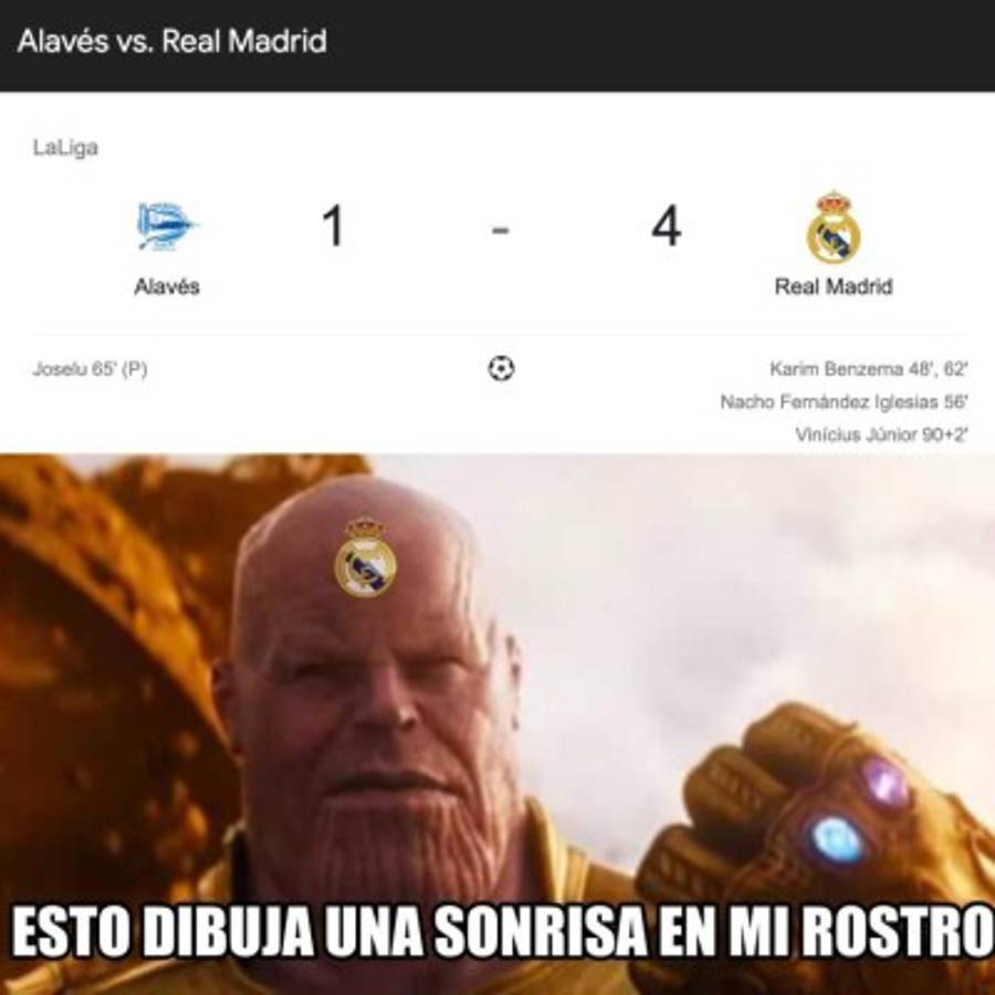 Real Madrid goleó y los memes dejan como protagonistas a Benzema y Bale; Messi no se salva