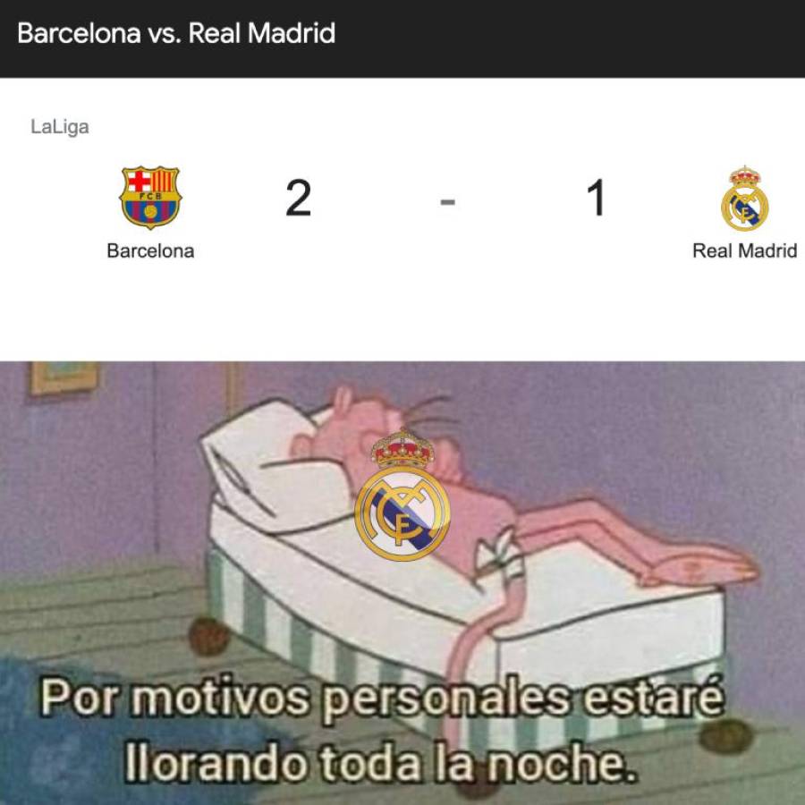 ¡Para morir de risa! Destrozan al Real Madrid con humillantes memes tras caer contra el Barcelona en el clásico español