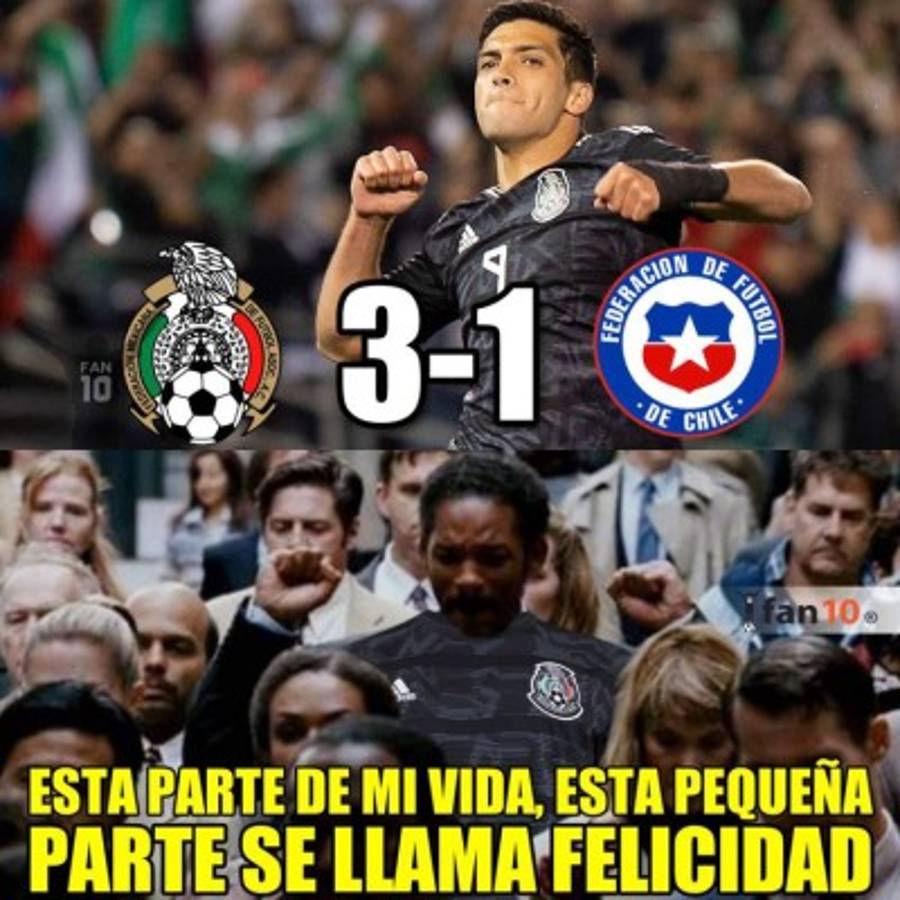 México se venga de Chile y llueven los memes... ¿qué pasó Chicharito?