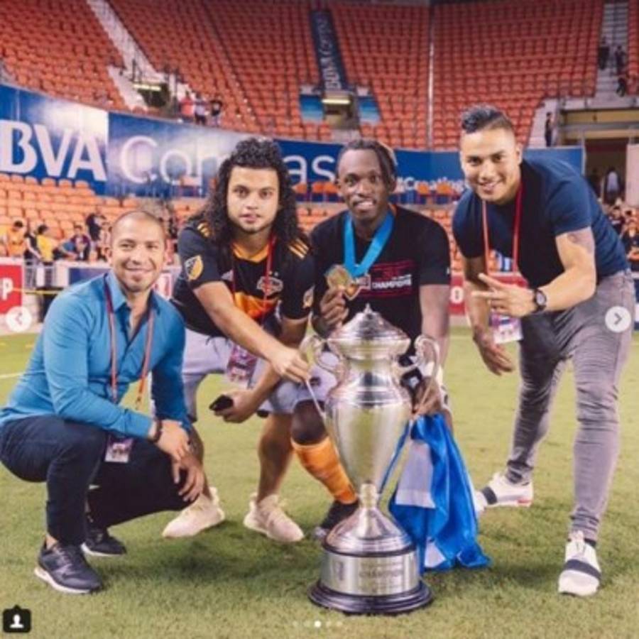 Así celebraron los hondureños y el Houston Dynamo el título de Copa