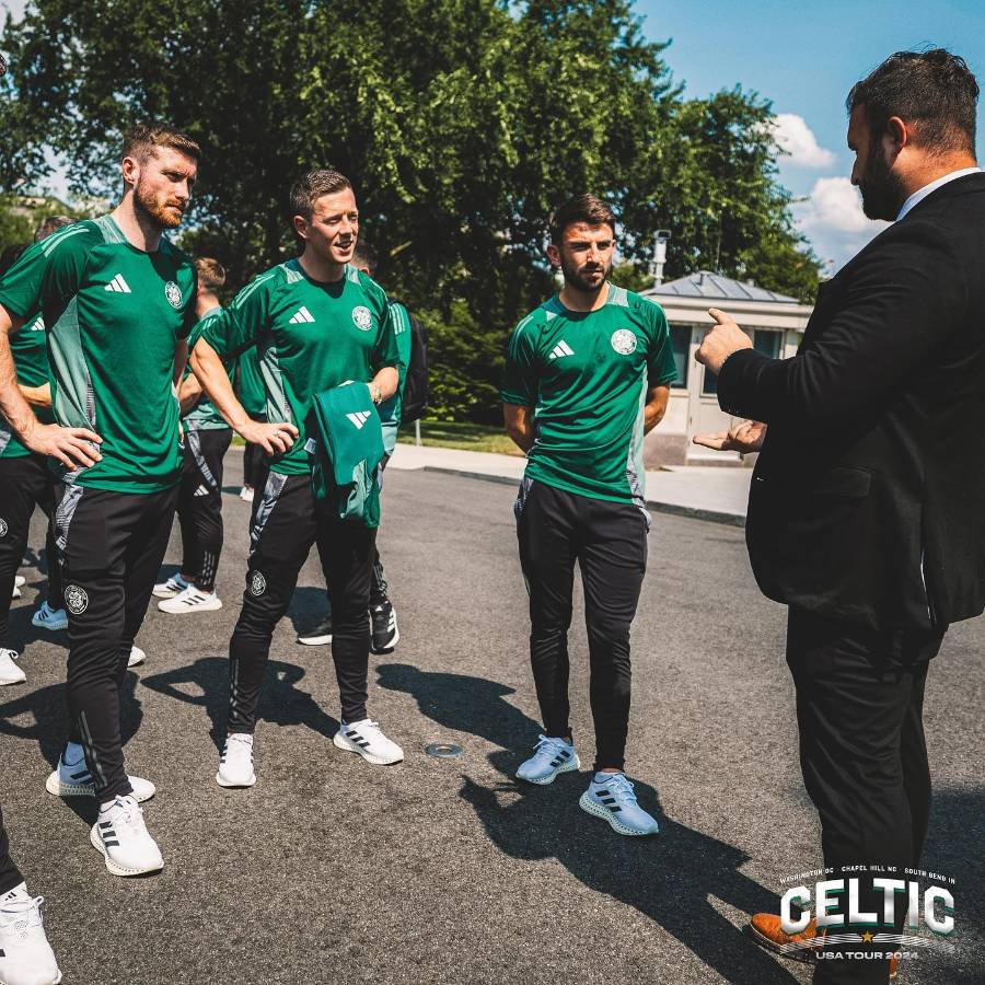 El hondureño Luis Palma visita la Casa Blanca y desata la locura de niños en la gira del Celtic en Estados Unidos
