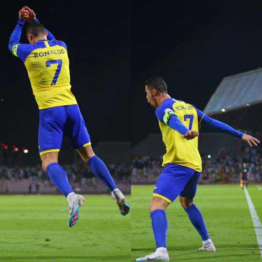 Así disfrutó Cristiano Ronaldo su póker con el Al Nassr ¿Y dónde estaba Georgina mientras CR7 marcaba?