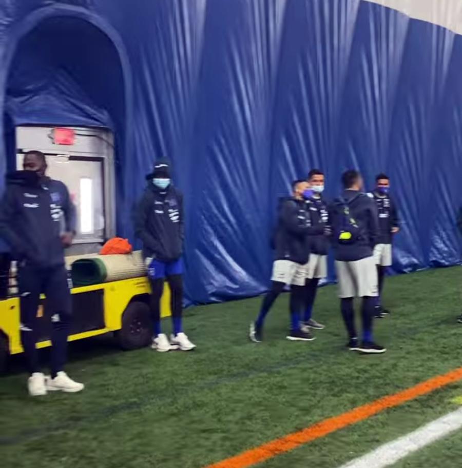 ¡Abrigos, gorros y nieve! Así fue el entreno de la Selección Honduras en la fría ciudad de Minnesota