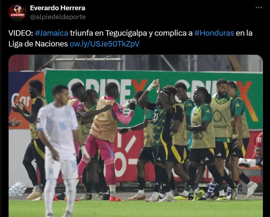 Prensa internacional se sorprendió por derrota de Honduras y en Jamaica festejan la victoria en Nations League