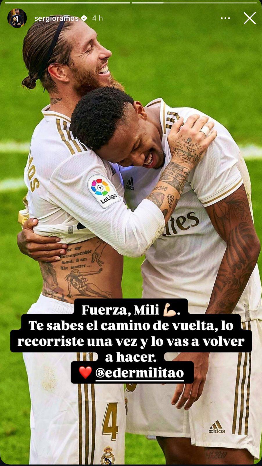 Militao se desahoga en redes y el mensaje de Ramos y Marcelo: el brasileño es arropado por todo el Real Madrid tras su lesión