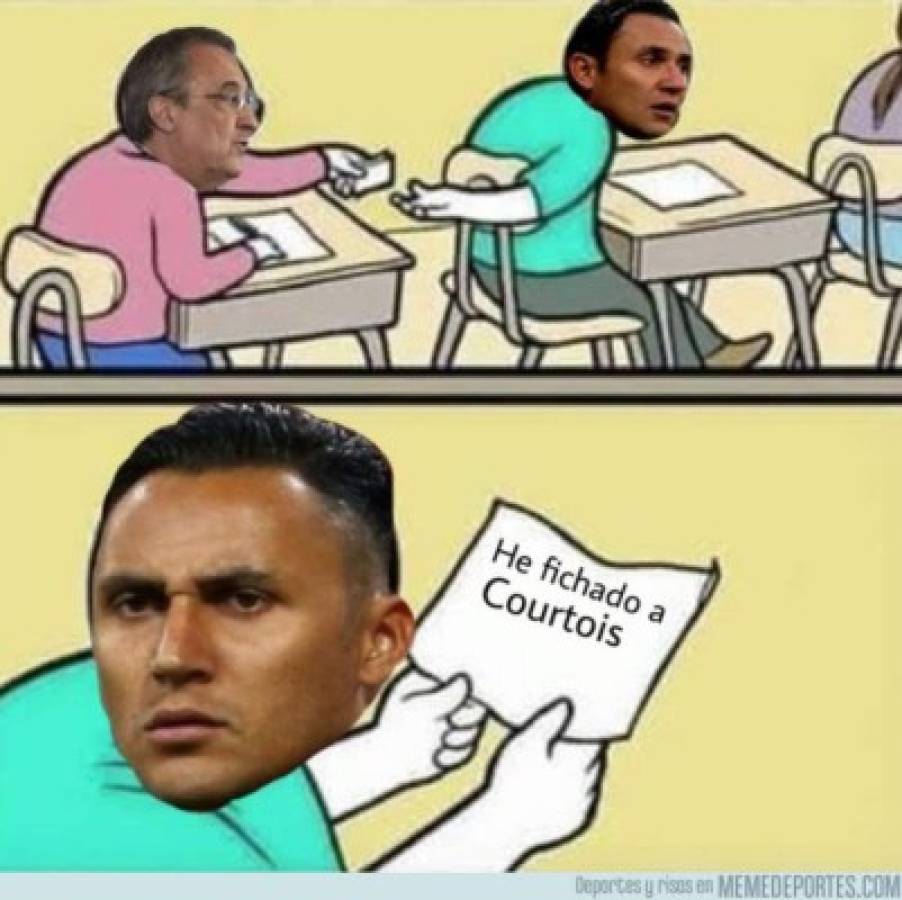 Memes: Acribillan a Navas tras el fichaje de Courtois con el Real Madrid