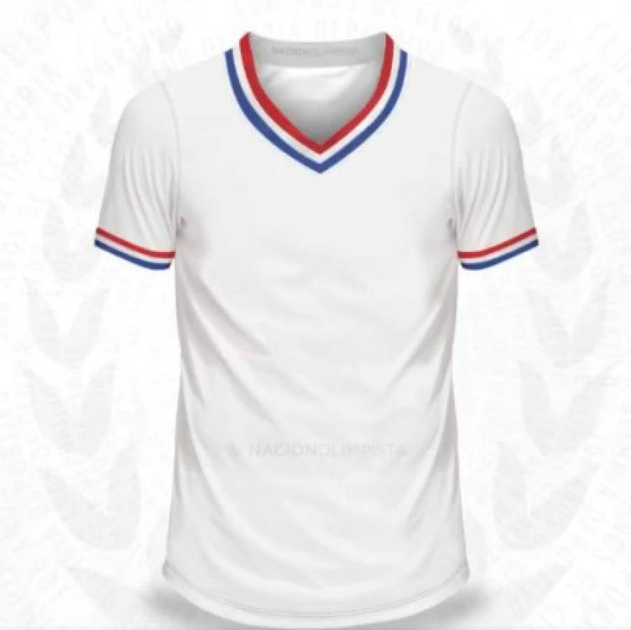 Con una de béisbol: Las camisas de local que ha usado Olimpia en sus 108 años de existencia