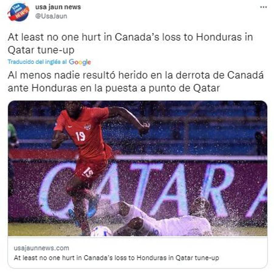 Se quejan del césped y ¿se acabó la dinastía?: Así reaccionó la prensa internacional tras el triunfo de Honduras sobre Canadá