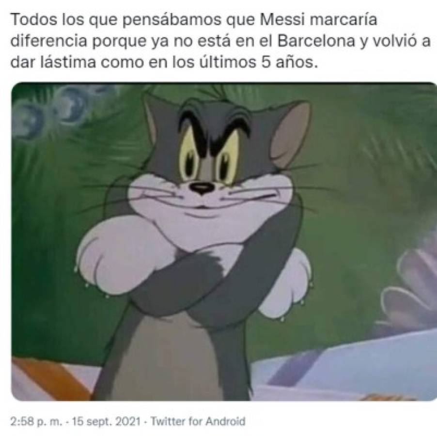 ¡Para reírse! Los memes destrozan a Messi tras el empate del PSG ante Brujas en la Champions