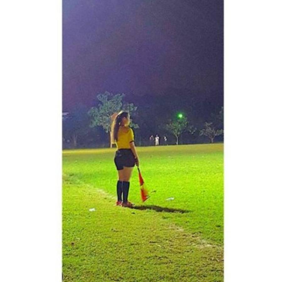 Nicolle Mejia, la bella árbitro hondureña que busca llegar a Liga Nacional