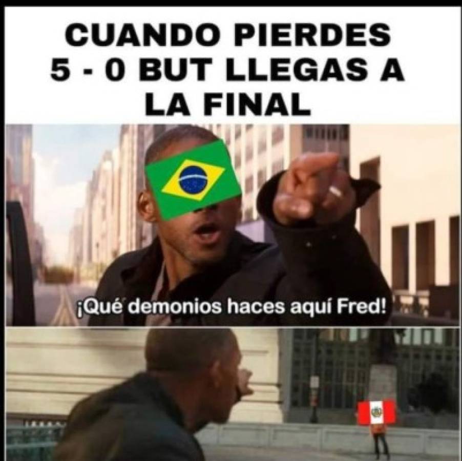 Los memes que calientan la final de la Copa América entre Brasil y Perú