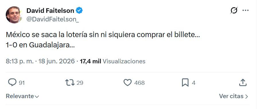 No vi avance: Faitelson cruel con México y prensa celebra a medias ante Corea