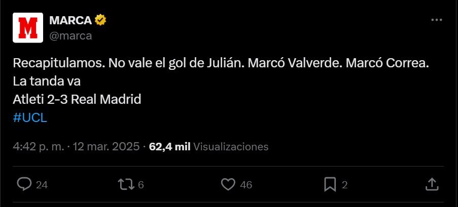 La polémica está al rojo vivo con el penal de Julián Álvarez en el Atlético vs Real Madrid y Cristóbal Soria se burló de Vinicius