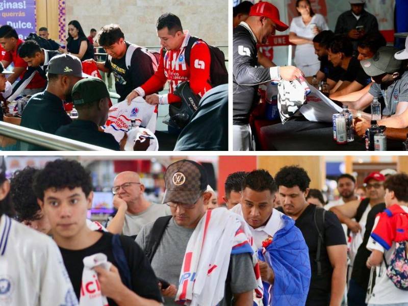 La afición de Olimpia vivió una día especial con sus jugadores y con sorpresa incluida en la firma autógrafos en la que apreció un exfutbolista del club.