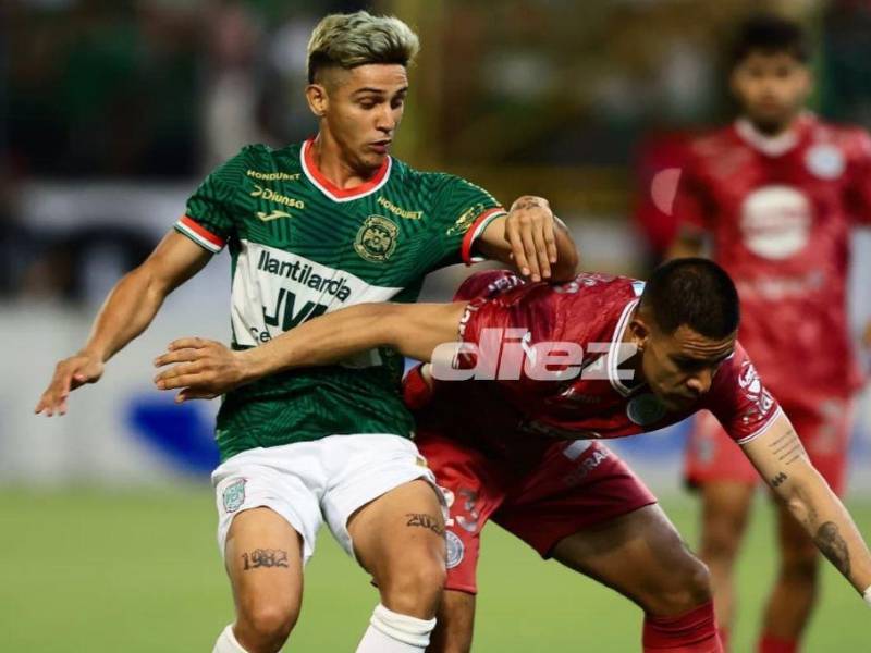 Farioli anotó golazo y rescató el empate para Marathón en la final de ida ante Motagua