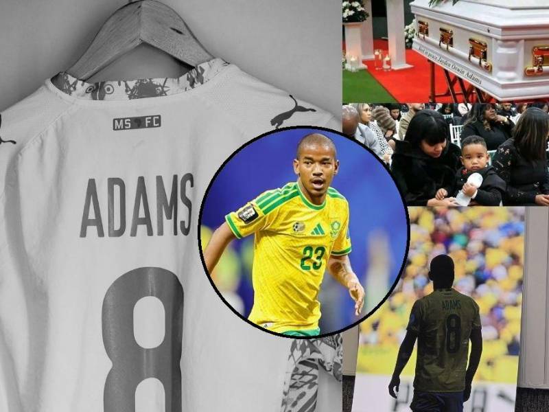Sudáfrica despide con emoción al futbolista Jayden Adams, fallecido después del Mundial. Messi, Cristiano y muchos más tuvieron un bonito gesto con la familia.