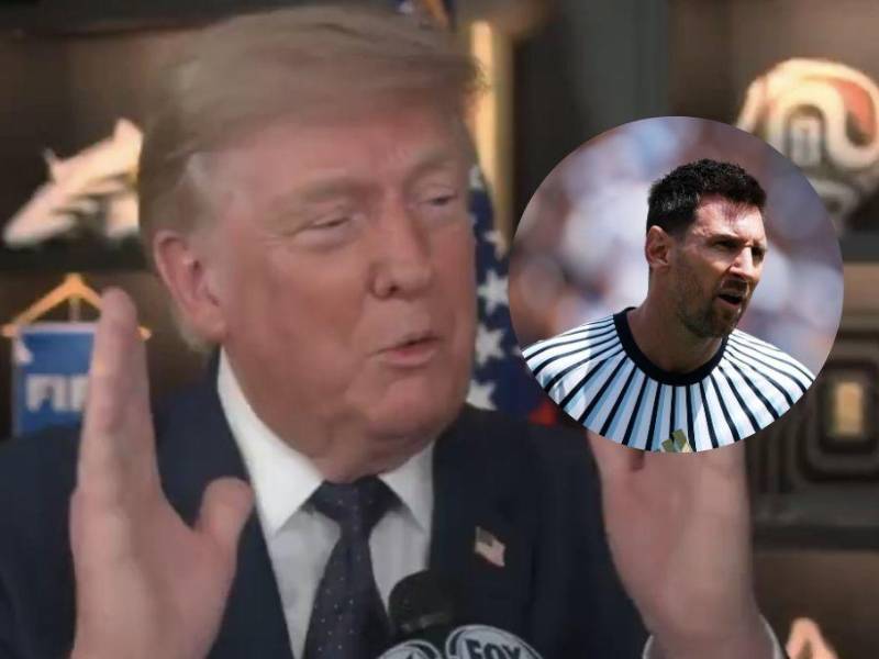 Donald Trump dejó un mensaje a Lionel Messi.